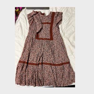 Madewell Flutter-Sleeve Mini Dress in Cottage Garden Small